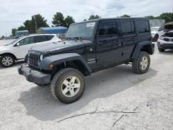 Salvage cars for sale at Prairie Grove, AR auction: 2014 Jeep Wrangler Unlimited Sport