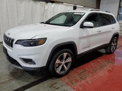 Salvage cars for sale at Angola, NY auction: 2020 Jeep Cherokee Limited