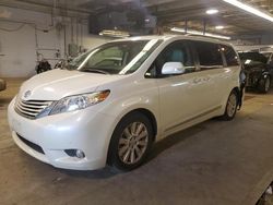 Salvage cars for sale at Wheeling, IL auction: 2014 Toyota Sienna XLE