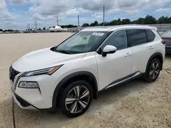 Nissan salvage cars for sale: 2021 Nissan Rogue Platinum