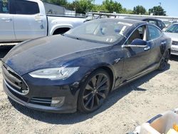 Salvage cars for sale at Sacramento, CA auction: 2013 Tesla Model S