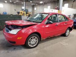 Salvage cars for sale from Copart Blaine, MN: 2005 Ford Focus ZX4