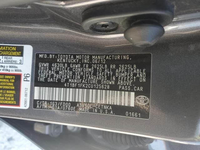 2012 Toyota Camry Base