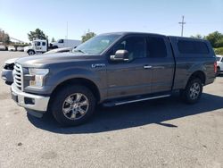 Salvage trucks for sale at San Martin, CA auction: 2015 Ford F150 Super Cab