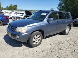 Salvage cars for sale at Arlington, WA auction: 2002 Toyota Highlander Limited