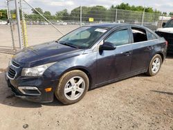 Salvage cars for sale at Chalfont, PA auction: 2015 Chevrolet Cruze LT