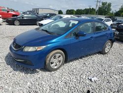 Salvage cars for sale at Wayland, MI auction: 2014 Honda Civic LX