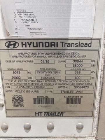 2020 Hyundai Vantrailer