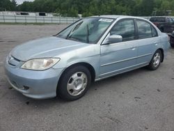 Salvage cars for sale at Assonet, MA auction: 2004 Honda Civic Hybrid