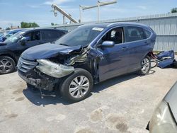 Salvage cars for sale at Kansas City, KS auction: 2014 Honda CR-V EXL