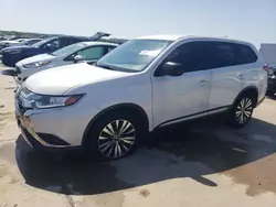 Salvage cars for sale at Grand Prairie, TX auction: 2019 Mitsubishi Outlander ES