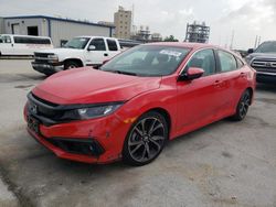 Salvage cars for sale at New Orleans, LA auction: 2021 Honda Civic Sport