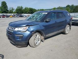 Salvage cars for sale at Grantville, PA auction: 2018 Ford Explorer XLT