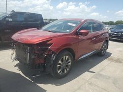 Salvage cars for sale at Grand Prairie, TX auction: 2015 Nissan Murano S