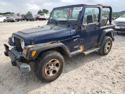 Salvage cars for sale at West Warren, MA auction: 2002 Jeep Wrangler / TJ Sport