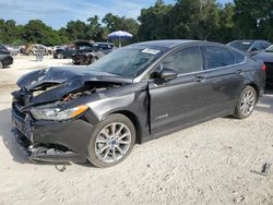 Salvage cars for sale at Ocala, FL auction: 2017 Ford Fusion S Hybrid