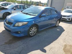 Salvage cars for sale at Duryea, PA auction: 2010 Toyota Corolla Base