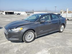 Salvage cars for sale at Sun Valley, CA auction: 2016 Ford Fusion S Hybrid