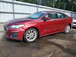 Salvage cars for sale at Austell, GA auction: 2019 Ford Fusion SE