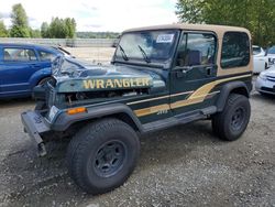 Salvage cars for sale at Arlington, WA auction: 1994 Jeep Wrangler / YJ SE