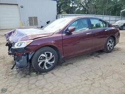 Honda Accord lx salvage cars for sale: 2017 Honda Accord LX