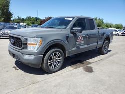 Salvage cars for sale at Woodburn, OR auction: 2021 Ford F150 Super Cab