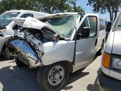 Salvage trucks for sale at Sacramento, CA auction: 2017 Chevrolet Express G3500 LT