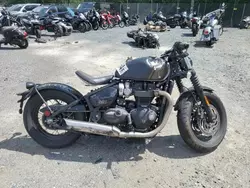 Salvage motorcycles for sale at Baltimore, MD auction: 2023 Triumph Bonneville Bobber