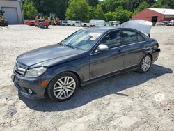 Salvage cars for sale at Mendon, MA auction: 2009 Mercedes-Benz C 300 4matic