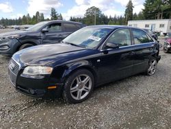 Salvage cars for sale from Copart Graham, WA: 2007 Audi A4 2.0T Quattro