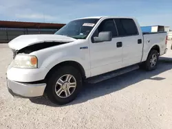 Salvage trucks for sale at Andrews, TX auction: 2006 Ford F150 Supercrew