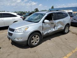 Salvage cars for sale at Woodhaven, MI auction: 2012 Chevrolet Traverse LT