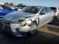 Toyota Camry le salvage cars for sale: 2016 Toyota Camry LE