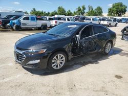 Chevrolet salvage cars for sale: 2019 Chevrolet Malibu LT