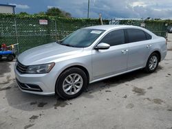 Salvage cars for sale from Copart Orlando, FL: 2017 Volkswagen Passat S