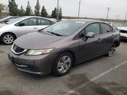 Salvage cars for sale from Copart Rancho Cucamonga, CA: 2013 Honda Civic LX