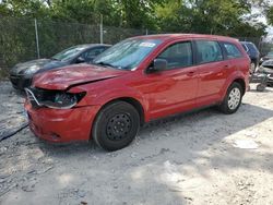 Salvage cars for sale at Cicero, IN auction: 2015 Dodge Journey SE