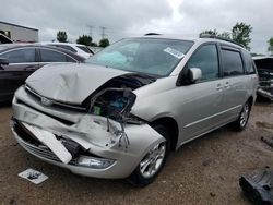 Salvage cars for sale at Elgin, IL auction: 2004 Toyota Sienna XLE