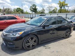 Honda Accord Sport salvage cars for sale: 2017 Honda Accord Sport