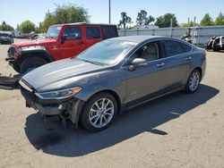 Ford salvage cars for sale: 2017 Ford Fusion Titanium Phev