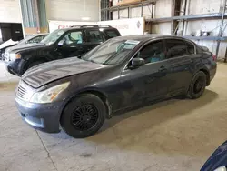 Salvage cars for sale at Eldridge, IA auction: 2008 Infiniti G35