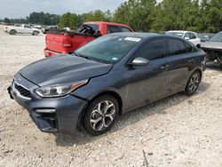 Salvage cars for sale from Copart Houston, TX: 2021 KIA Forte FE