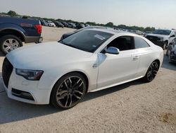 Salvage cars for sale at San Antonio, TX auction: 2015 Audi S5 Premium Plus