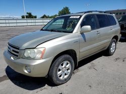 Salvage cars for sale at Littleton, CO auction: 2003 Toyota Highlander Limited