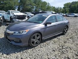 Honda Accord Sport salvage cars for sale: 2016 Honda Accord Sport