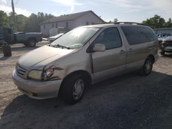 Toyota Sienna le salvage cars for sale: 2002 Toyota Sienna LE