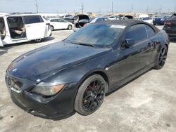 Salvage cars for sale at Sun Valley, CA auction: 2006 BMW 650 I