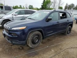 Jeep Cherokee Sport salvage cars for sale: 2016 Jeep Cherokee Sport