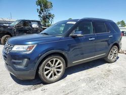 Salvage cars for sale from Copart Tulsa, OK: 2016 Ford Explorer Limited