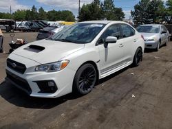 Subaru salvage cars for sale: 2018 Subaru WRX